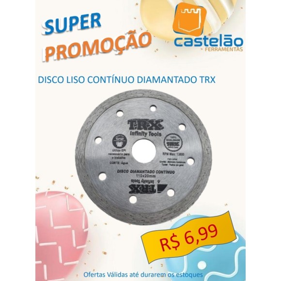 Disco Liso Continuo Diamantado TRX